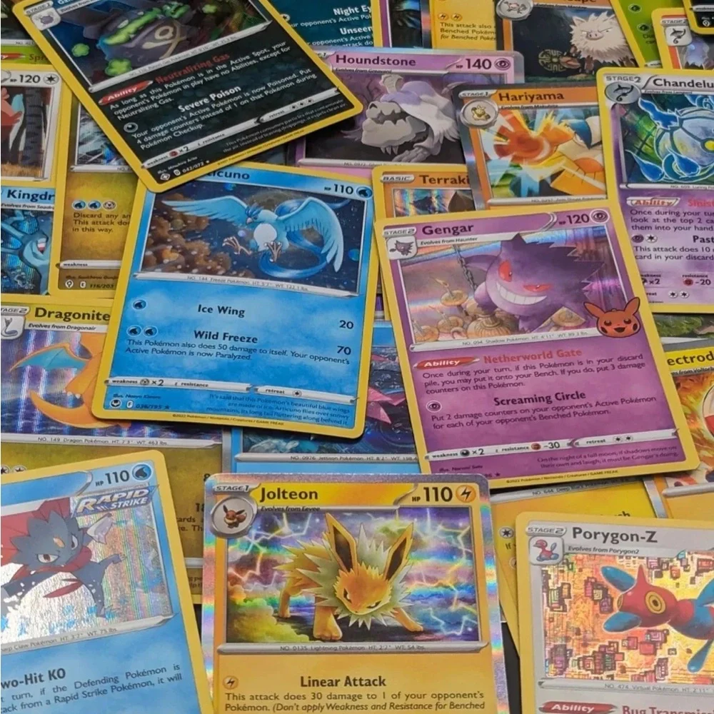 Pokemon Cards Bulk Lot 100 With 25 HOLO/Rev Holo Guaranteed. Plus 1 Ex Or Better